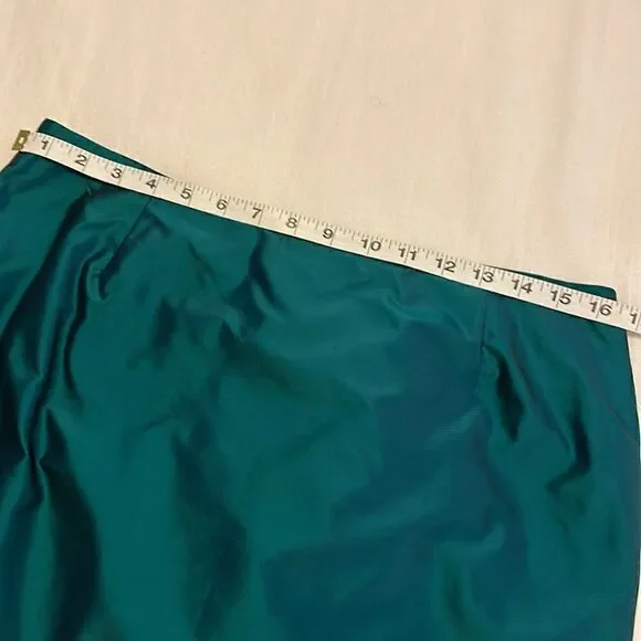 Chetta B maxi skirt- gorgeous teal green, narrow with generous slit - Picture 5 of 7
